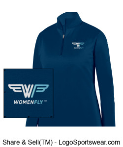Women Fly - Augusta Ladies Wicking Fleece Pullover Design Zoom